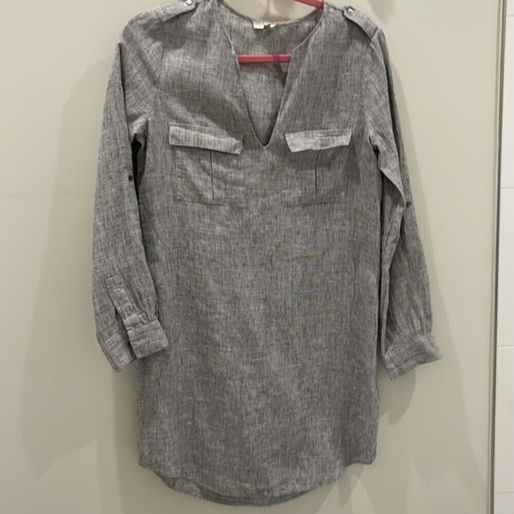 Joie XXS Rathana C Linen dress - gray - Picture 6 of 16